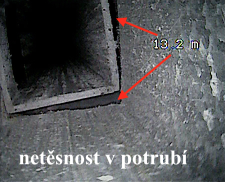 Netěsnost v potrubí VZT